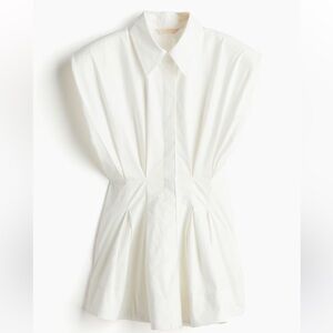 H&M white tapered blouse. Never worn.
